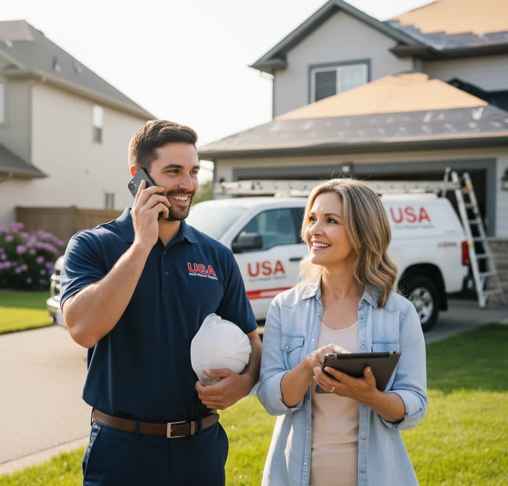 USA Roof Repair Experts customer support in Labelle